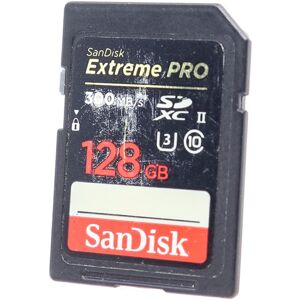 SanDisk Occasion SanDisk 128Go Extreme Pro 300 MB/s UHS-II SDXC - Carte memoire SD