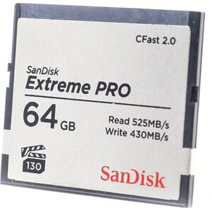 Occasion SanDisk Extreme PRO 64GB 525Mo/s CFast 2.0 Carte memoire