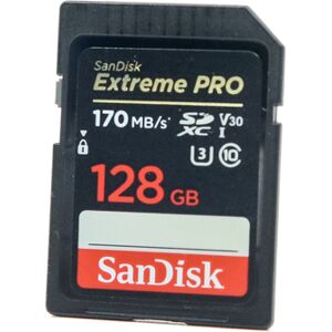 SanDisk Occasion SanDisk 128Go Extreme Pro 170MB/s SDXC - Carte memoire