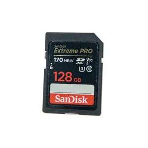 SanDisk Occasion SanDisk 128Go Extreme Pro 170MB/s SDXC - Carte memoire