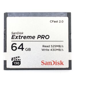 Occasion SanDisk Extreme PRO 64GB 525Mos CFast 20 Carte memoire