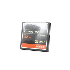 SanDisk Occasion SanDisk Extreme PRO 32GB 160Mo/s UDMA 7 CF Carte mémoire - Publicité