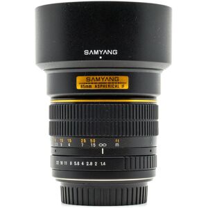 Occasion Samyang 85mm f14 ASPH IF Monture Canon EF Fit