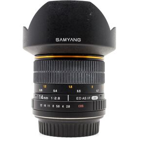 Occasion Samyang 14mm f28 ED AS IF UMC Gold Ring Monture Canon EF