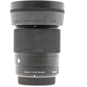 Sigma Occasion Sigma 30mm f14 DC DN Contemporary Monture Micro quatre tiers