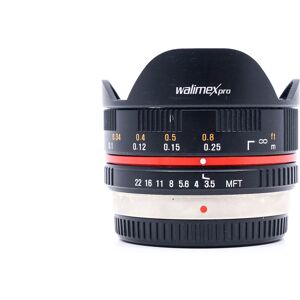 Occasion Walimex Pro 7.5mm T3.8 Fisheye - Monture Micro quatre tiers