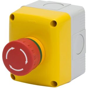 Gewiss Boîtier avec bouton d'urgence Gewiss 1NA 1NC IP66 GW27202