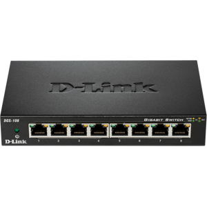 Dlink Commutateur D-Link 8-port 10/100/1K METALBOX DGS-108