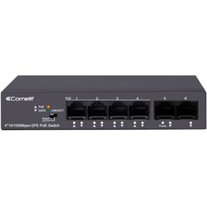 Comelit Commutateur réseau Comelit 4 ports POE + 2 Uplink 10/100 Mbps IPSWP06N100A