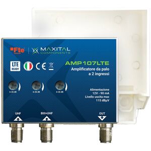 Amplificateur de mât FTE 2 Entrées LOG - UHF - Amplificateur - VHF - UHF - Italie - Publicité Amplificateur de mât FTE 2 Entrées LOG - UHF - Amplificateur - VHF - UHF - Italie - Publicité