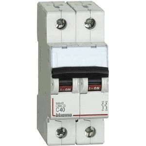 Bticino Interrupteur magnétothermique Bticino 2P 40A 4.5 kA Type C-2 Modules