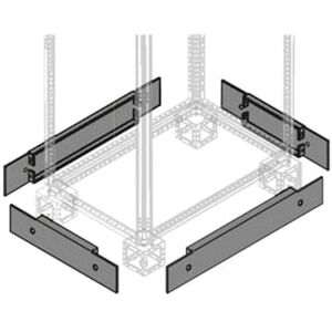 Abb Brides de base Abb pour lisses L800mm acier 2 pièces PPFM1080