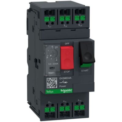 Disjoncteur automatique magnétothermique Schneider GV2ME SNAP IN 0,40/0,63A 3P 2,5 modules GV2ME04A - Publicité Disjoncteur automatique magnétothermique Schneider GV2ME SNAP IN 0,40/0,63A 3P 2,5 modules GV2ME04A - Publicité