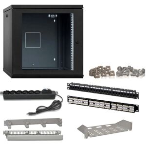 Item Kit de panneau Rack 6 unités CAT6 UTP avec Panel 24 ports 10001