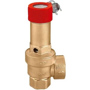 Caleffi Soupape de sécurité Caleffi certifiée et calibrée F 3/4 x 1 pouce 527554