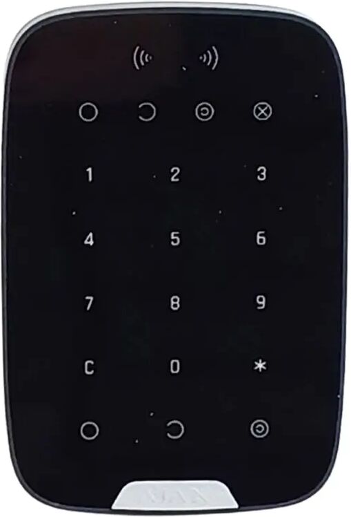 Ajax System Clavier sans fil et tactile Ajax KeyPad Plus proxi noir 38252