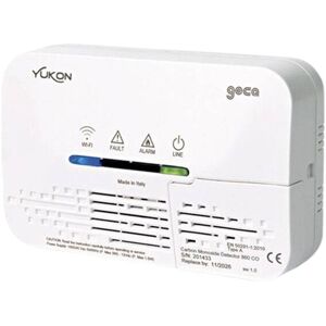 Détecteur de Gaz Monoxyde de Carbone Geca YUKON Wi-Fi Capteur Remplaçable 38602627 - Publicité Détecteur de Gaz Monoxyde de Carbone Geca YUKON Wi-Fi Capteur Remplaçable 38602627 - Publicité