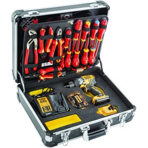 Mallette d'électricien Usag avec perceuse visseuseet jeu d'embouts U00022706W - Publicité Mallette d'électricien Usag avec perceuse visseuseet jeu d'embouts U00022706W - Publicité