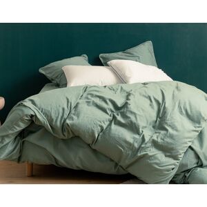 Housse de couette satin coton 140x200 Tediber - Douce, respirante et legere - Disponible en 4 coloris - 100% coton peigne