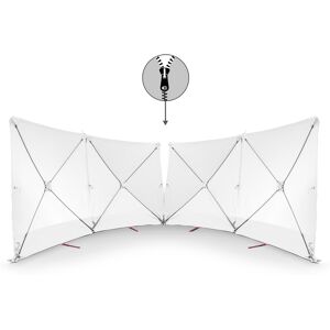 Trotec Écran VarioScreen 4 x 180x180 blanc à glissière