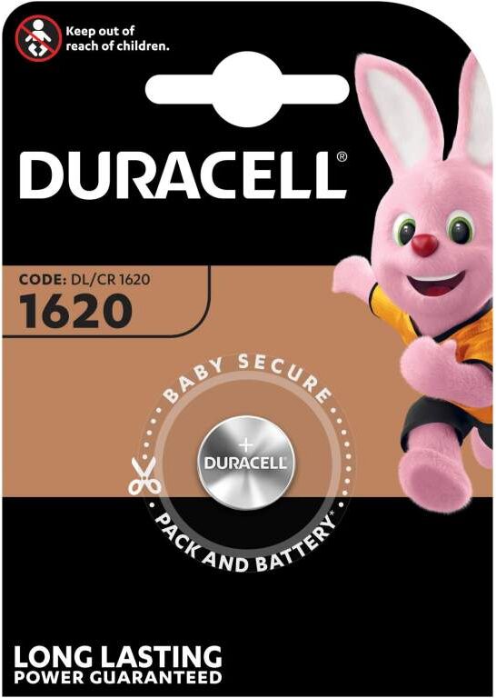 Pile CR1620 Duracell Bouton Lithium 3V