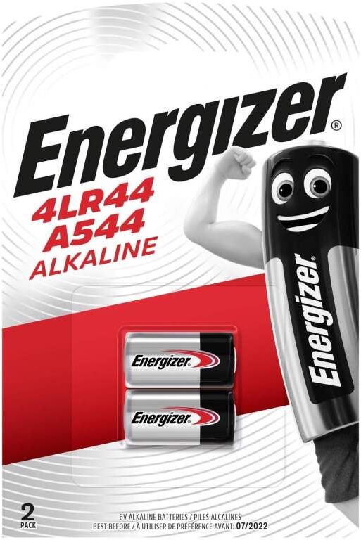 2 Piles 4LR44 / A544 / V78PX Energizer Alcaline 6V