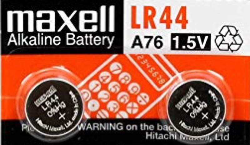 2 Piles LR44 / A76 / V13GA Maxell Alcaline 1,5V