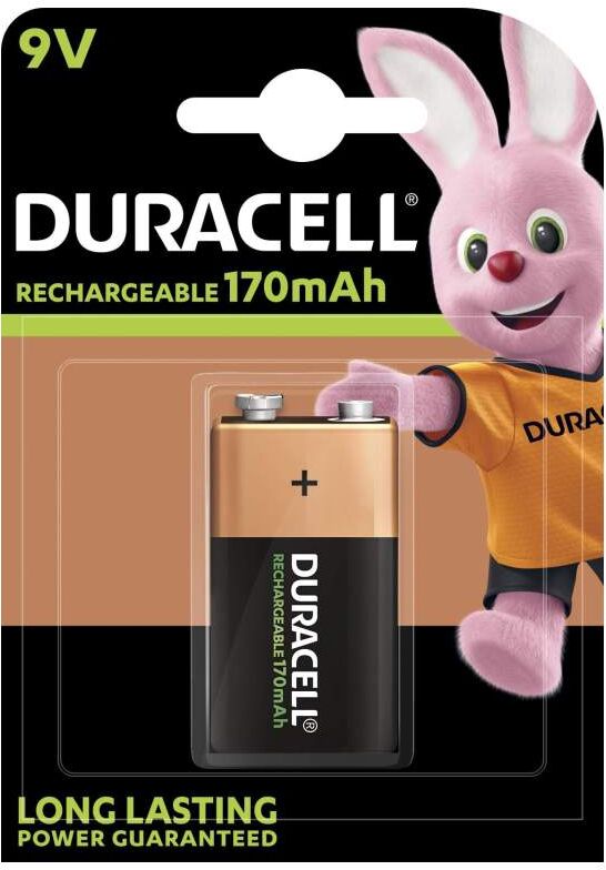 Pile Rechargeable 9V / 6HR61 170mAh Duracell