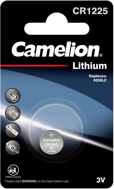 Pile CR1225 / 5020LC Camelion Bouton Lithium 3V