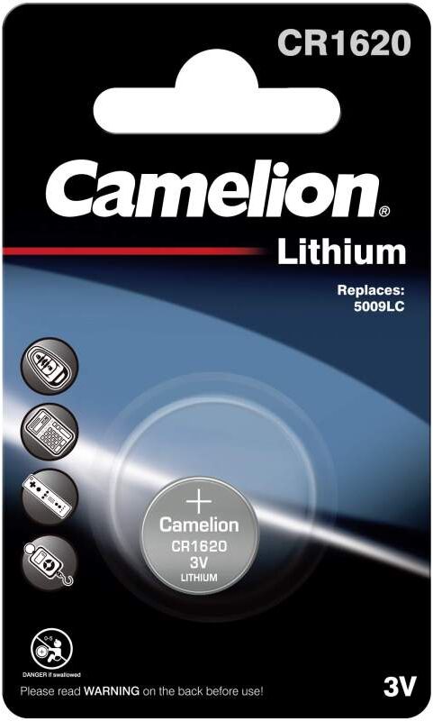 Pile CR1620 / 5009LC Camelion Bouton Lithium 3V