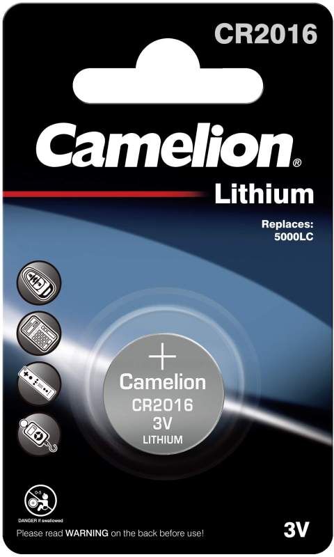 Pile CR2016 / 5000LC Camelion Bouton Lithium 3V