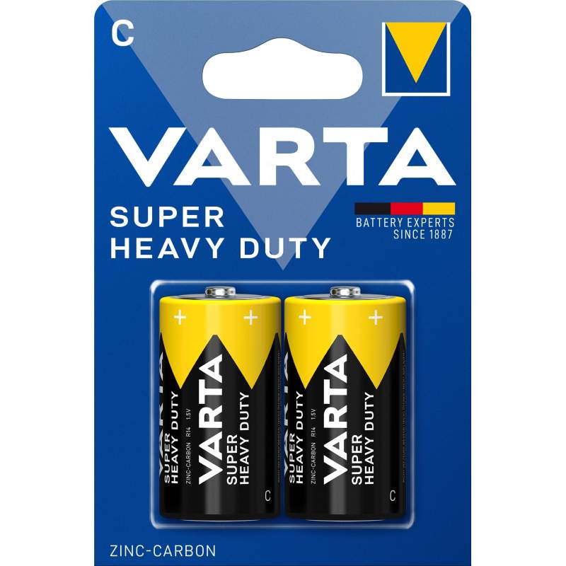 Varta 2 Piles Salines C / LR14 Varta Super Heavy Duty