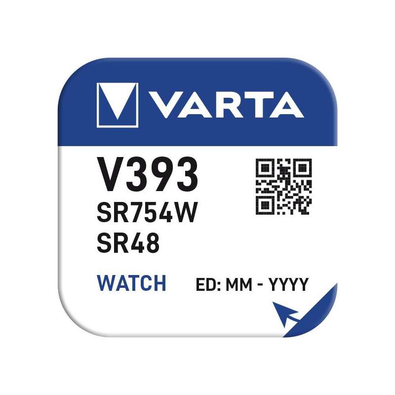 Varta Pile Montre 393 / SR48 / SR754W Varta