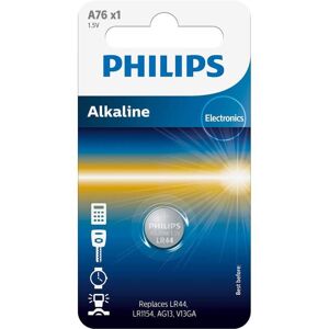 Pile A76 LR44 LR1154 Philips Alcaline 15V