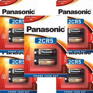 Panasonic 5 Piles 2CR5 245 Panasonic Lithium 6V