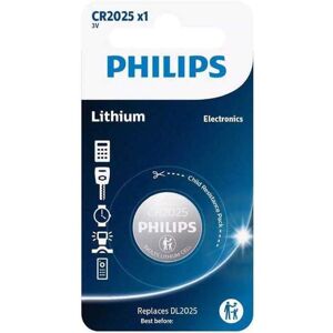 Pile CR2025 DL2025 Philips Bouton Lithium 3V