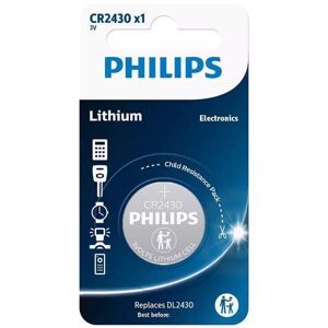 Pile CR2430 DL2430 Philips Bouton Lithium 3V