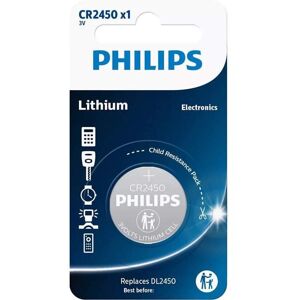 Pile CR2450 DL2450 Philips Bouton Lithium 3V