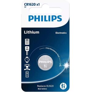 Pile CR1620 DL1620 Philips Bouton Lithium 3V