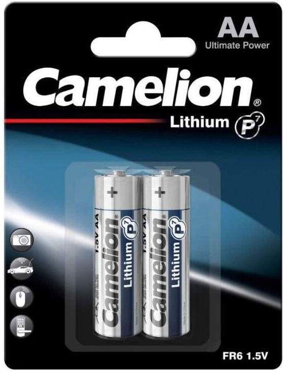 2 Piles Lithium AA / FR6 Camelion Lithium 1.5V