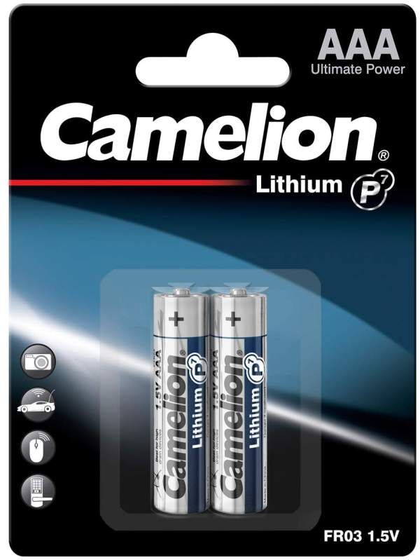 2 Piles Lithium AAA / FR03 Camelion Lithium 1.5V