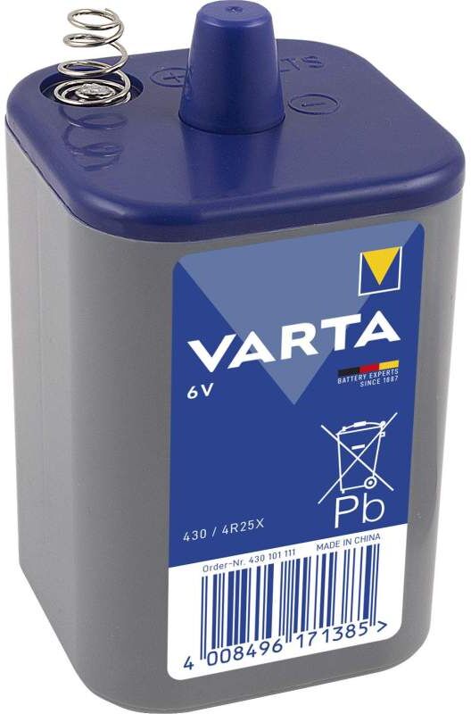 Pile 4R25 Varta Saline 6V Plastique Ressort