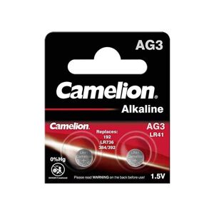 Camelion 2 Piles LR41 / AG3 / 392 / 192 Camelion Alcaline 1,5V