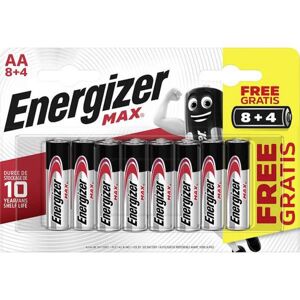 Energizer 8+4 Piles Alcalines AA / LR6 Energizer Max