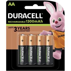 Duracell 4 Piles Rechargeables AA / HR6 1300mAh Duracell