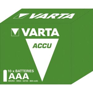 Varta 10 Piles Rechargeables AAA / HR03 800mAh Varta Accu power