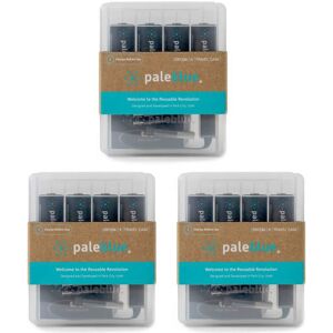 PaleBlue 12 Piles Rechargeables USB-C CR123A 860mAh PaleBlue Lithium Ion 3V