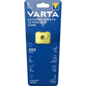 Varta Frontale Varta Outdoor Sports Ultralight H30R Rechargeable Jaune - Publicité