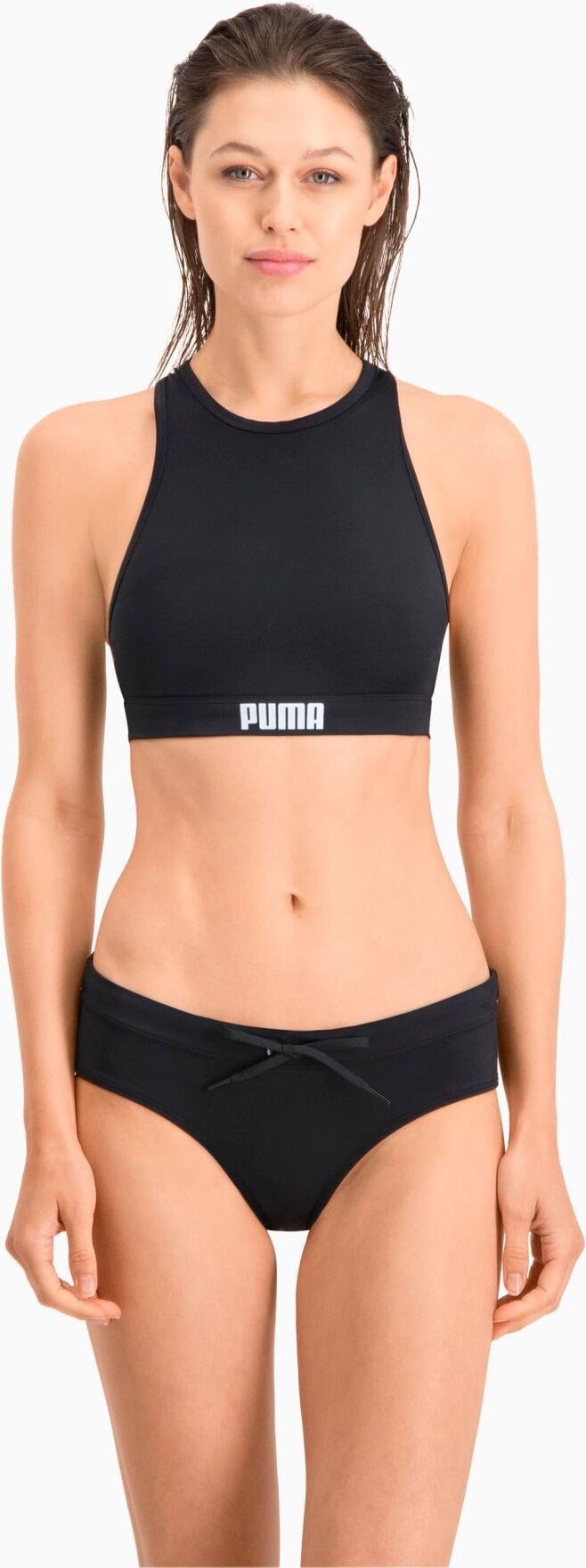 PUMA Bas de bikini hipster PUMA Swim pour Femme, Noir, Taille L, Vêtements