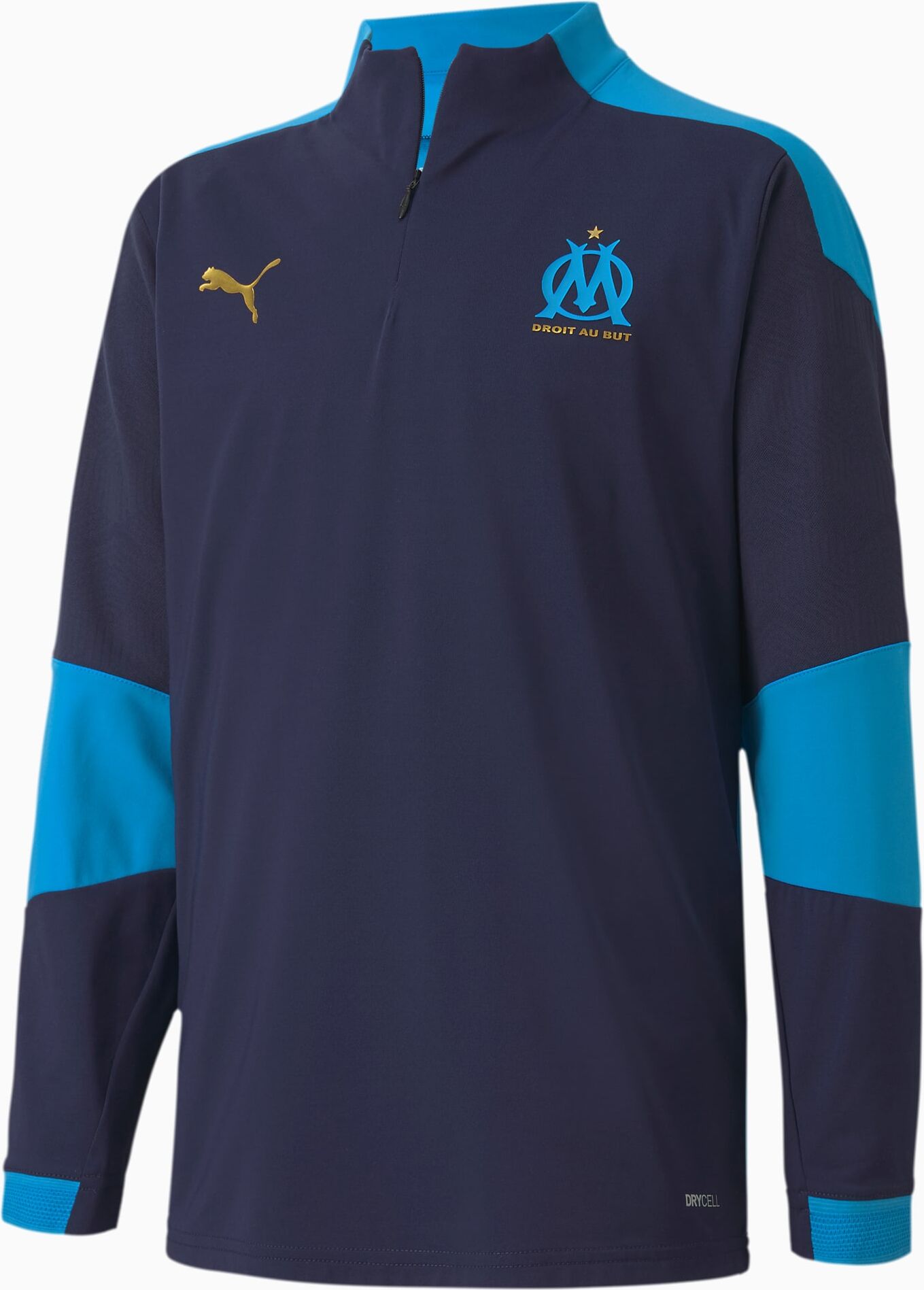 PUMA Sweat Olympique de Marseille Training Youth pour Enfant, Bleu, Taille 164, Vêtements